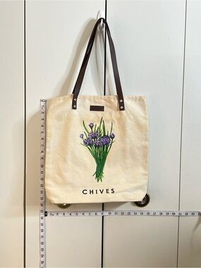SMITH & HAWKEN Canvas Chives Bag Side Pocket Leather Straps